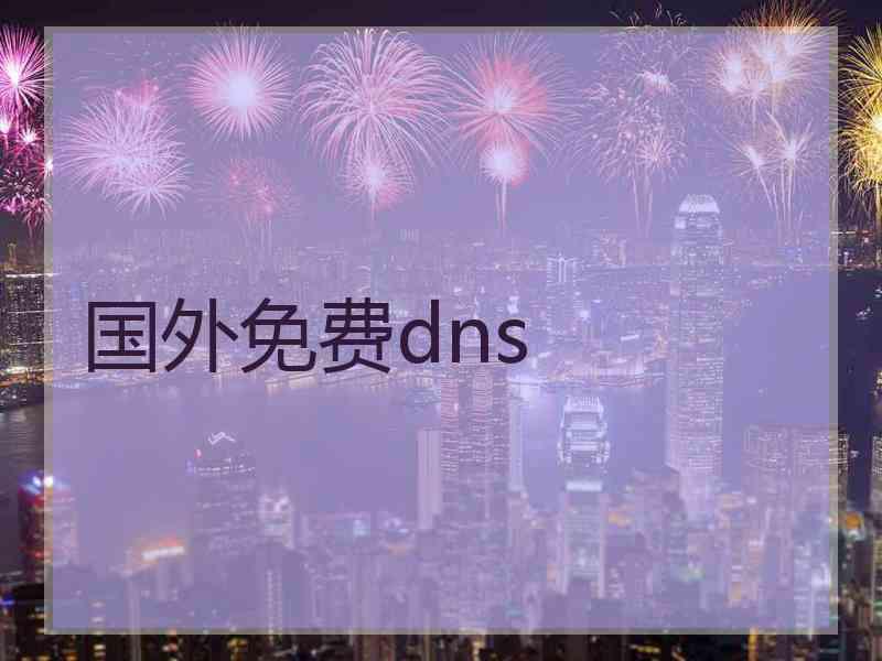 国外免费dns